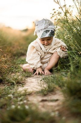 Дитяча хустинка з козирком Tropical Vibes- Makaszka