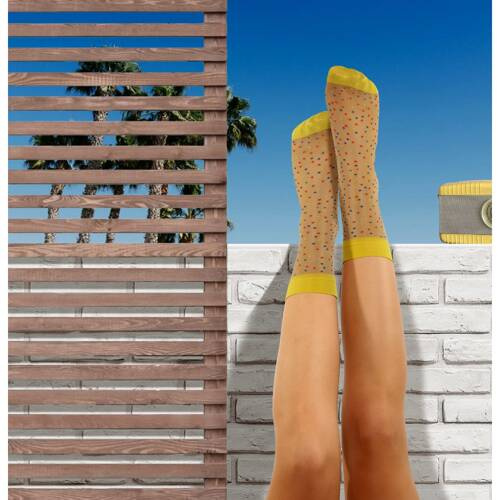 Набір нейлонових шкарпеток 2шт. Sesto Senso, - бежевий