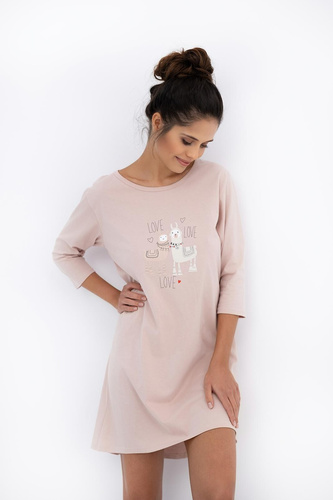 Lama Жіноча нічна сорочка Sensis, – 100% бавовна, з ламою