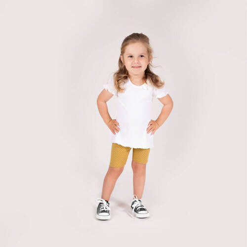 Шорти-велосипедки для дівчинки 141289 Nicol, - гірчичний