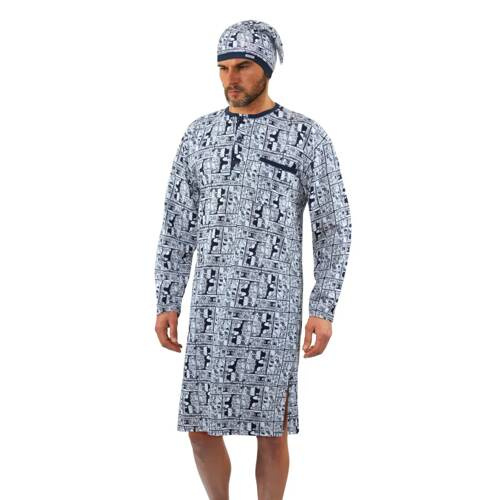 Чоловіча нічна сорочка 2024/02 Rodeo Sesto Senso