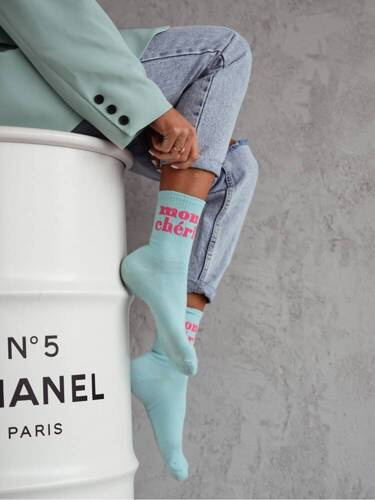 Шкарпетки жіночі 0200-150 Mon Cheri Milena, - блакитний