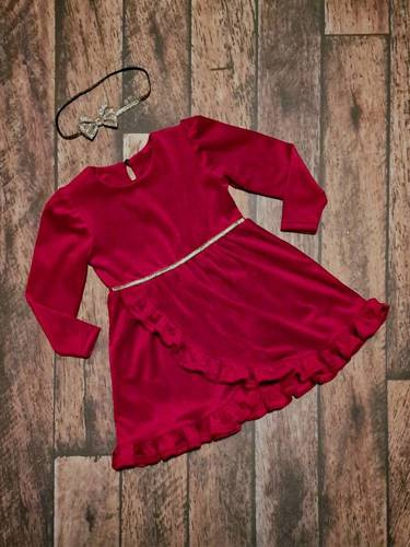 Сукня для дівчинки велюрова Star  Bambarillo, - червоний