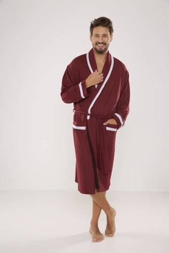 Халат чоловічий  564 Bruno De Lafense- бордовий