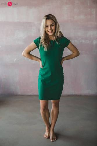 Плаття для грудного годування Milky Dress Milk&Love, - смарагдово-зелений