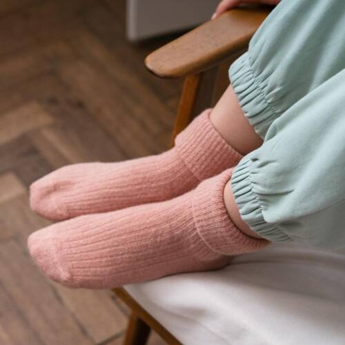 Жіночі шкарпетки з вовни альпаки Art.044 Alpaca Steven, - 009 рожевий