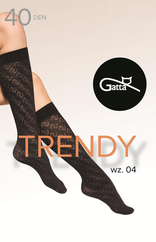 Підколінки Gatta Trendy 04 – 40 den, з візерунком