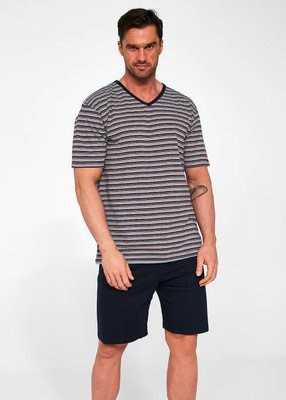 Чоловічий піжамний комплект 330/17 Various  Cornette, - сірий/темно-синій