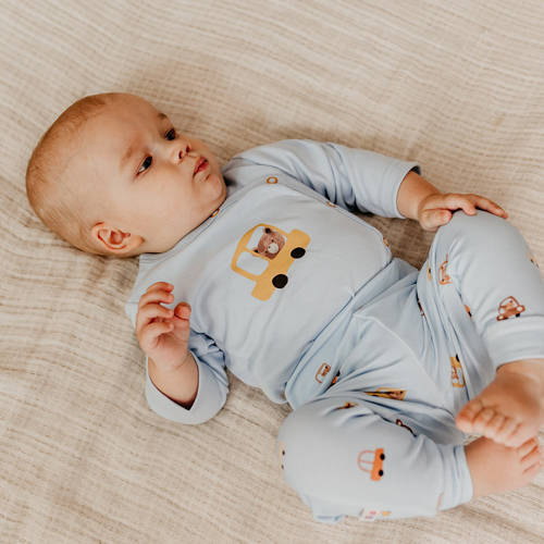 Дитяче боді з довгим рукавом Cars & Bears Eevi, - блакитний