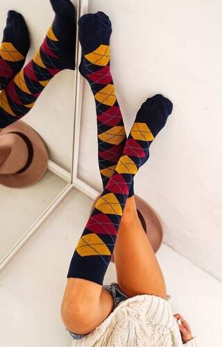 Підколінки жіночі 0248-006 Romby Milena, - 04 темно-синій