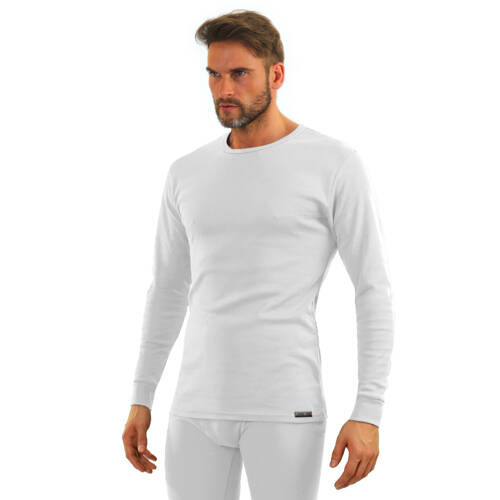 Базова кофта чоловіча 111 бавовна Sesto Senso,- білий