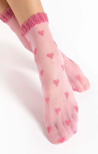 Капронові шкарпетки 20 den G 1189 Kokoro Fiore, -рожевий