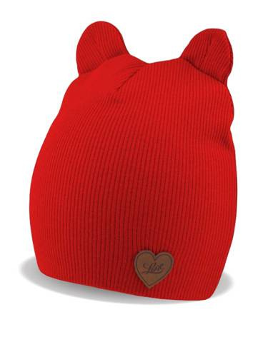 Шапка з вушками для дівчинки Girl CP002  Noviti, - 05 червоний