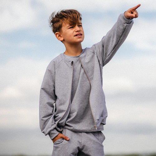 Дитяча кофта-бомбер Eevi Simply Comfy  – бавовняна, легка, без капюшона