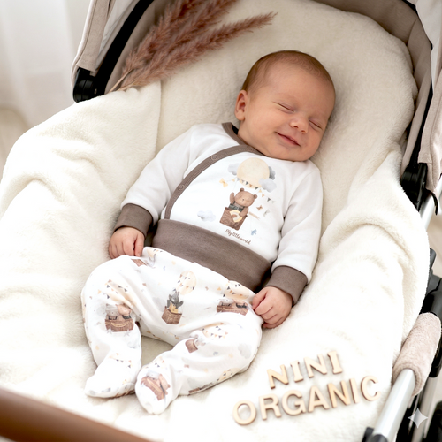 Боді Nini 100% Balloon Friends органічна бавовна, вироблено в Польщі