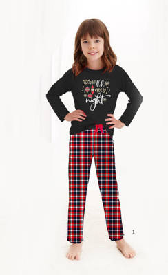 Піжама для дівчинки 2721, 2722 Santa Taro -  чорний