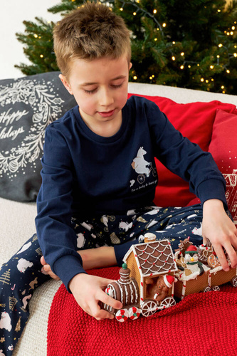 Дитяча піжама 5264 "Frozen" Unisex Doctor Nap, - navy blue