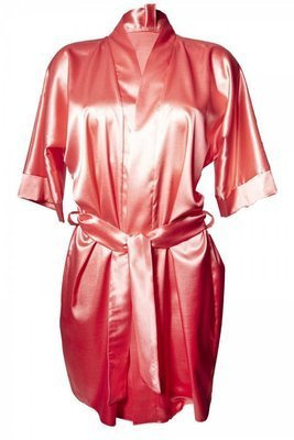 Сатиновий халат жіночий 90 Dkaren - пудровий