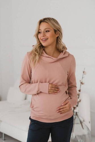 Худі для грудного годування Milk Please Milk&Love, - пудрово-рожевий