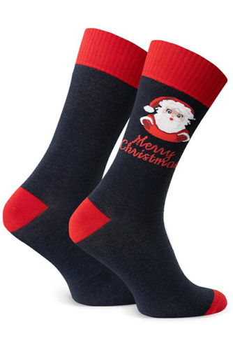 Steven Art.136 – чоловічі новорічні шкарпетки, кольорові візерунки, бавовняні - 168