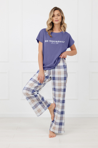 Жіноча піжама Rima Italian Fashion 100% бавовна штани