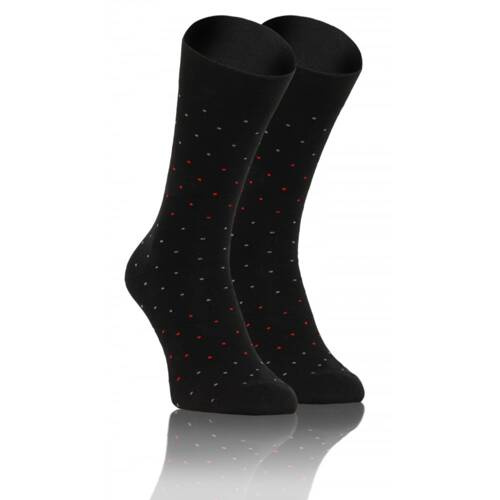 Чоловічі костюмні шкарпетки Classiс Sesto Senso, - горошок/чорний
