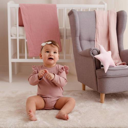 Дитяче боді для дівчинки Basic Koala, - рожевий