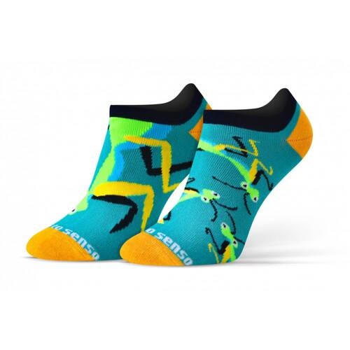 Короткі шкарпетки Цвіркун finest cotton Sesto Senso, - блакитний