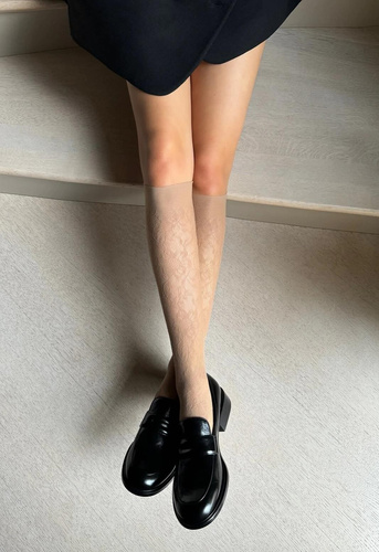 Жіночі гольфи Bellarosa Veneziana – ажурні гольфи з квітковим візерунком, легкість, елегантність і комфорт без тиску