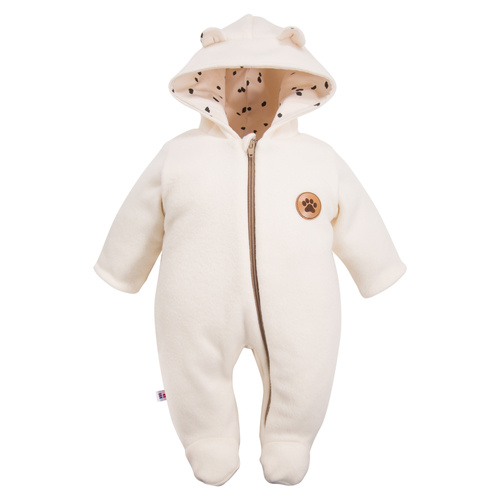 Дитячий комбінезончик з капюшоном  Run & Fun Eevi, -екрю