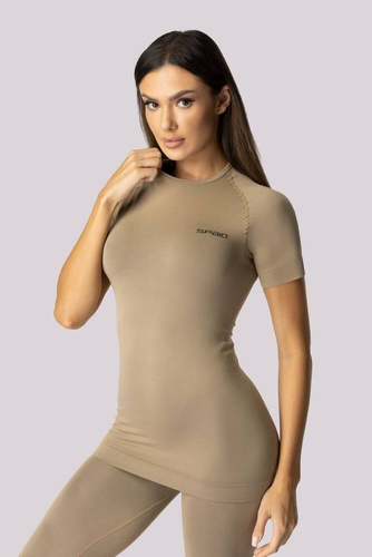 Термоактивна футболка жіноча Alpha Spaio sand