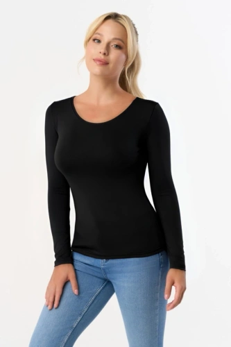 Кофта жіноча Manati довгий рукав Babell, - чорний