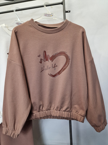 Дитяча бавовняна кофта Bambarillo Gaja коричневий