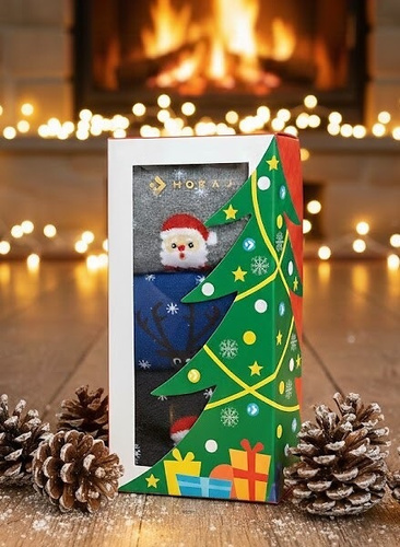 Жіночий святковий набір шкарпеток Moraj CSLS 450-003/3 – 3 пари в подарунковій коробці