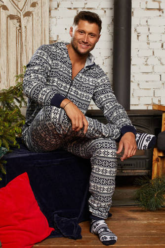 Піжама-кігурумі чоловіча Alaska Italian Fashion, - темно-синій