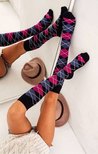 Підколінки жіночі 0248-006 Romby Milena, - 08 темно-синій