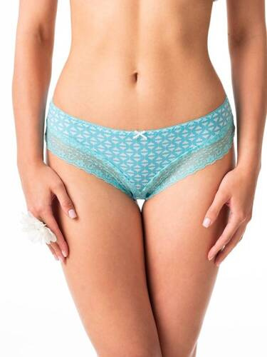 Набір жіночих трусиків бразиліан 2 шт. LPB 990 A'2 Key- бірюзовий/зелений