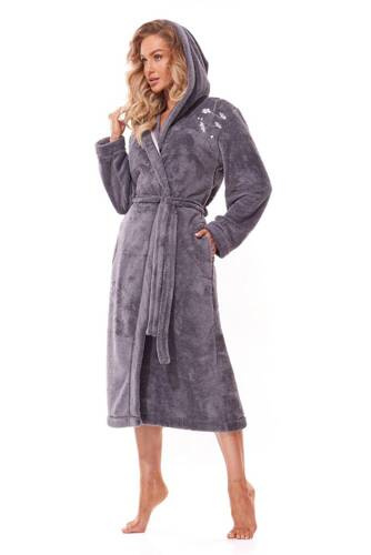 Довгий жіночий халат 2321 Lili  L&L, - onyx