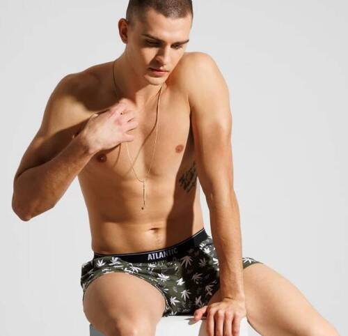 Набір боксерок чоловічих 3MH-025 A'3 Atlantic, -хакі/чорний