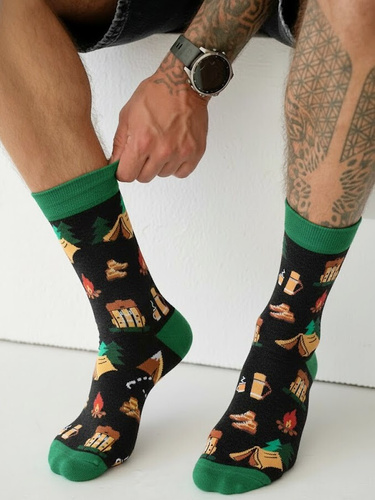 0125.053 Trekking – чоловічі шкарпетки з кольоровим візерунком