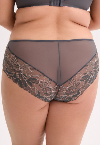 GFP 1318 Priya  Жіночі трусики Gaia - графітно-рожевий, великі розміри