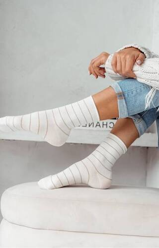 Шкарпетки жіночі  0200 Milena, - кремовий