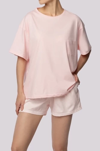 Піжама жіноча Joy shortsleeve Mona,- spring light pink
