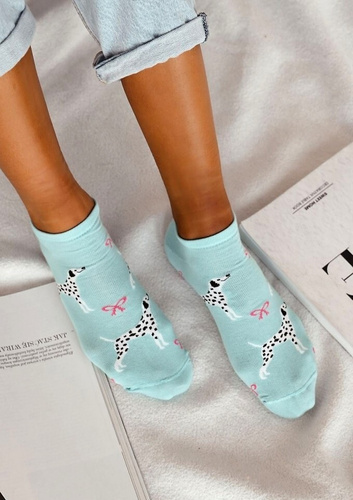 Короткі жіночі шкарпетки  1146-078 Dalmatyńczyk Milena,-блакитний