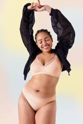 Zero Feel Lace Top Sloggi - cacao