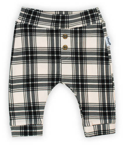 Дитячі штанці 163614 "Magia Świąt" Nicol - клітинка: чорний/бежевий