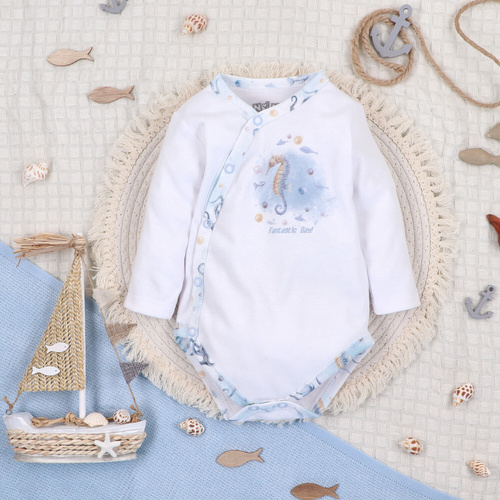 Боді з органічної бавовни Sea Of Joy Nini білий