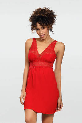 Нічна сорочка комбінація жіноча Belinda DKaren- червоний