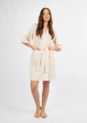 Жіночий халат DK-W-01 Damski Dkaren -екрю