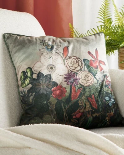 Декоративна велюрова наволочка Velvet 106 Eurofirany, -зелений